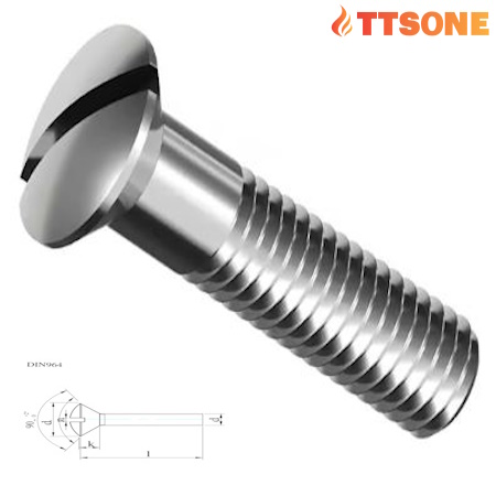 Vít Đầu Trụ Có Rãnh M4 Din 964