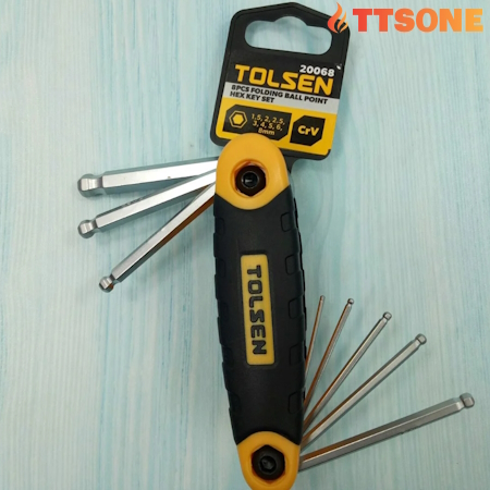 Bộ Lục Giác 8 Cây Đầu Bi TOLSEN 20068