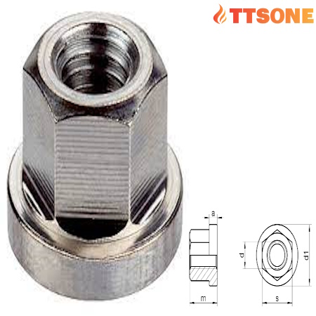 Đai Ốc Lục Giác Mặt Bích DIN 6331