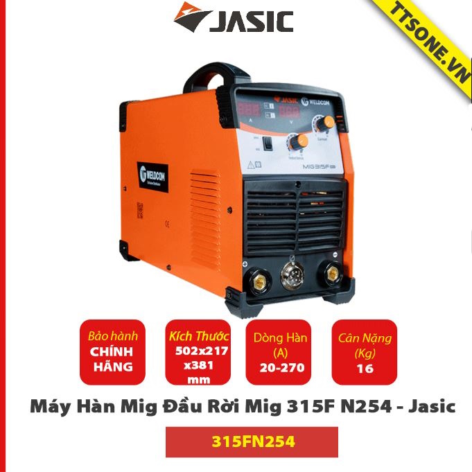 Máy Hàn Mig Đầu Rời Mig 315F N254 - Jasic (TP3) - Chính Hãng