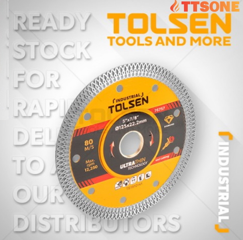 Đĩa cắt kim cương siêu mỏng (Công Nghiệp) 115MM TOLSEN 76756