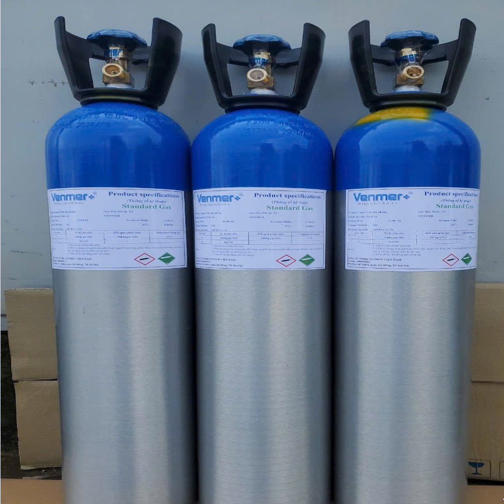 Bình khí chuẩn : CO 700 - 800 ppm Bình nhôm 2L