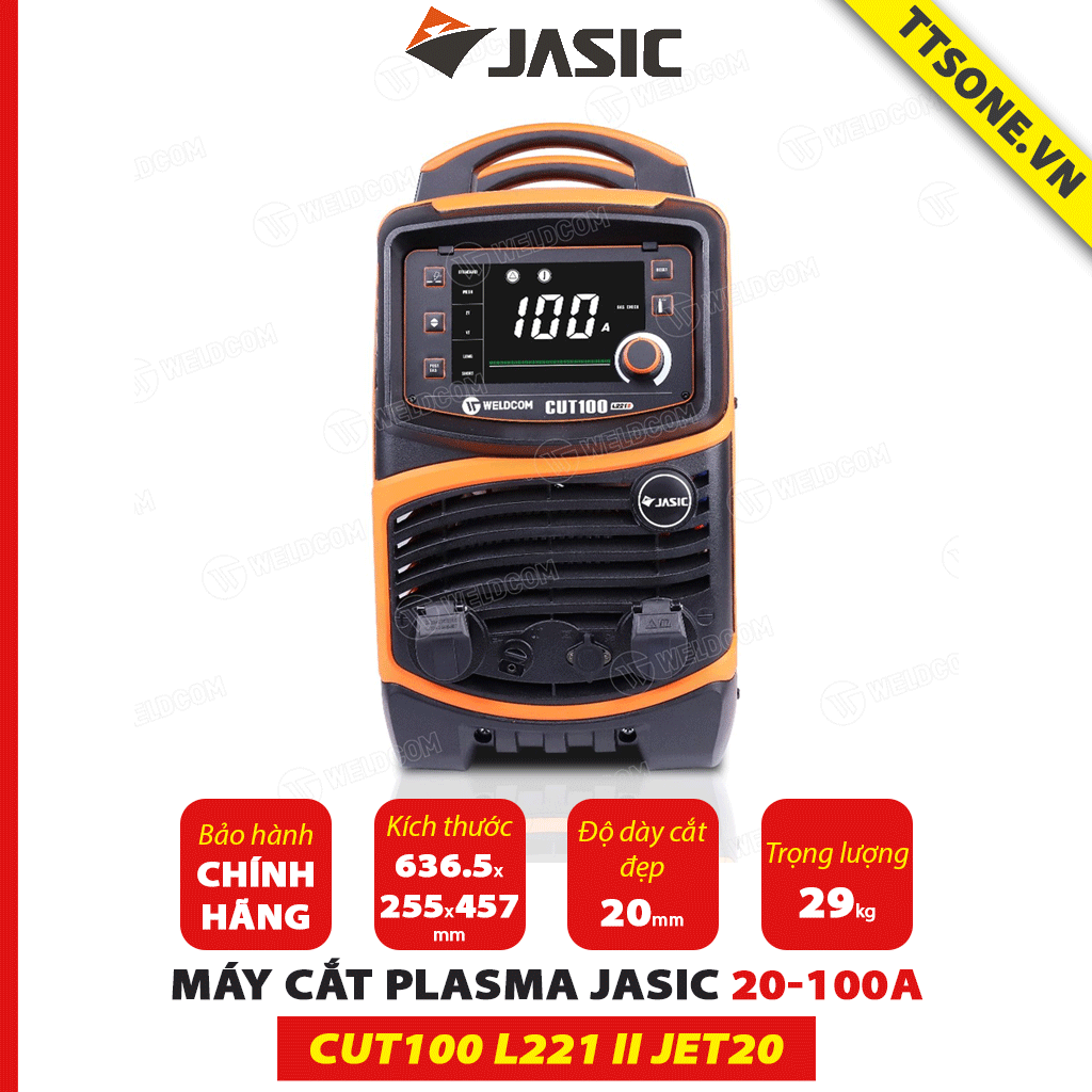 Mặt trước máy cắt Plasma CUT100 L221 II JET20 JASIC - TTSONE