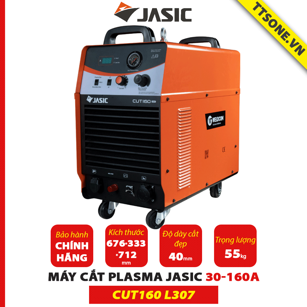 Máy Cắt Kim Loại Công Nghệ Hồ Quang PLASMA CUT160 L307 JASIC - Chính hãng