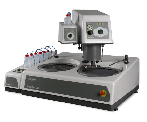 FORCIPOL 202 & FORCIMAT 52 – Bộ đôi máy mài tự động cho phòng thí nghiệm luyện kim hiện đại