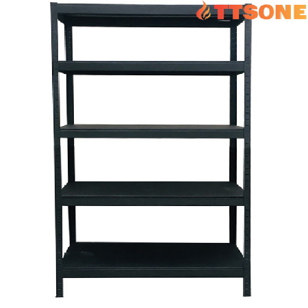 Kệ 5 Tầng Tấm Thép 100cmx45cmx183cm Màu Đen FABINA
