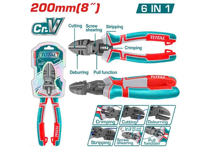 Kìm cắt dây điện / Diagonal Cutters Total THTMF386