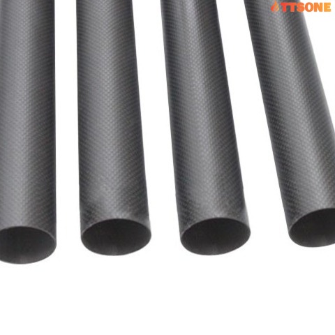 Ống Carbon 3K - Carbon 3K Tube 12mm OD x 10mm ID (1 Mét)