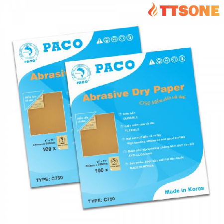 Giấy nhám khô siêu dẻo PACO C750 (228x280)