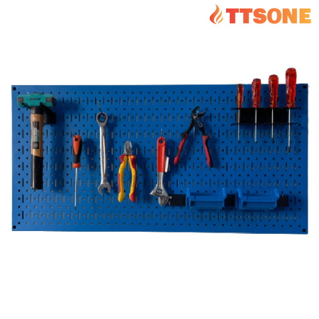 Tấm Lưới Pegboard Xanh Dương Mờ Kèm Phụ Kiện Treo FABINA