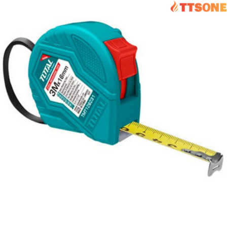 Thước cuộn thép nền vàng TOTAL TMT126331 (3m-30m)
