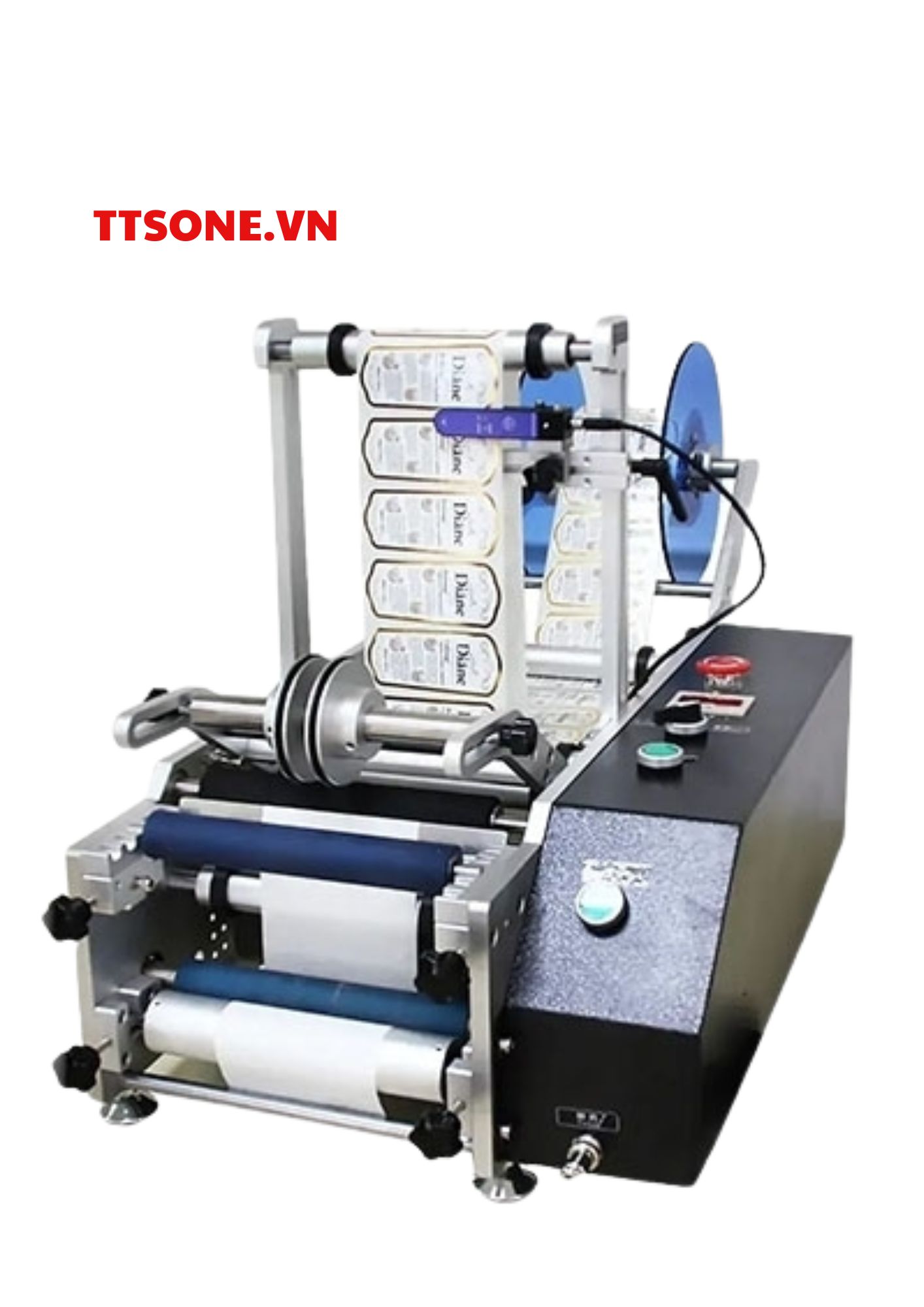 Máy dán nhãn chai tròn bán tự động GS-T413