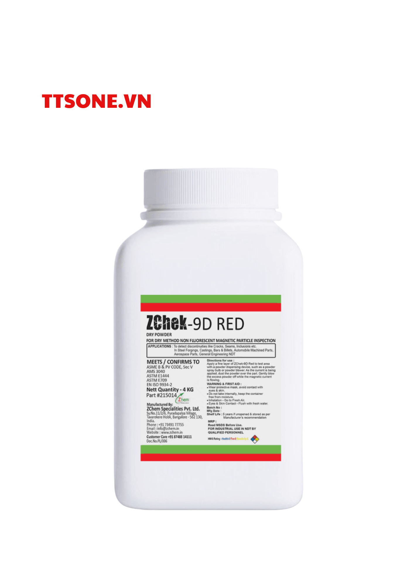 Chất kiểm tra hạt từ tính khả kiến ZChek-9D Red