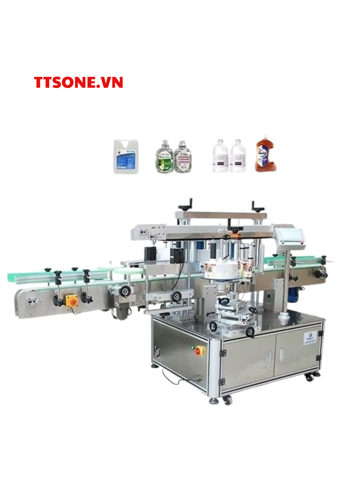 Máy dán nhãn hai mặt chai vuông - FK911