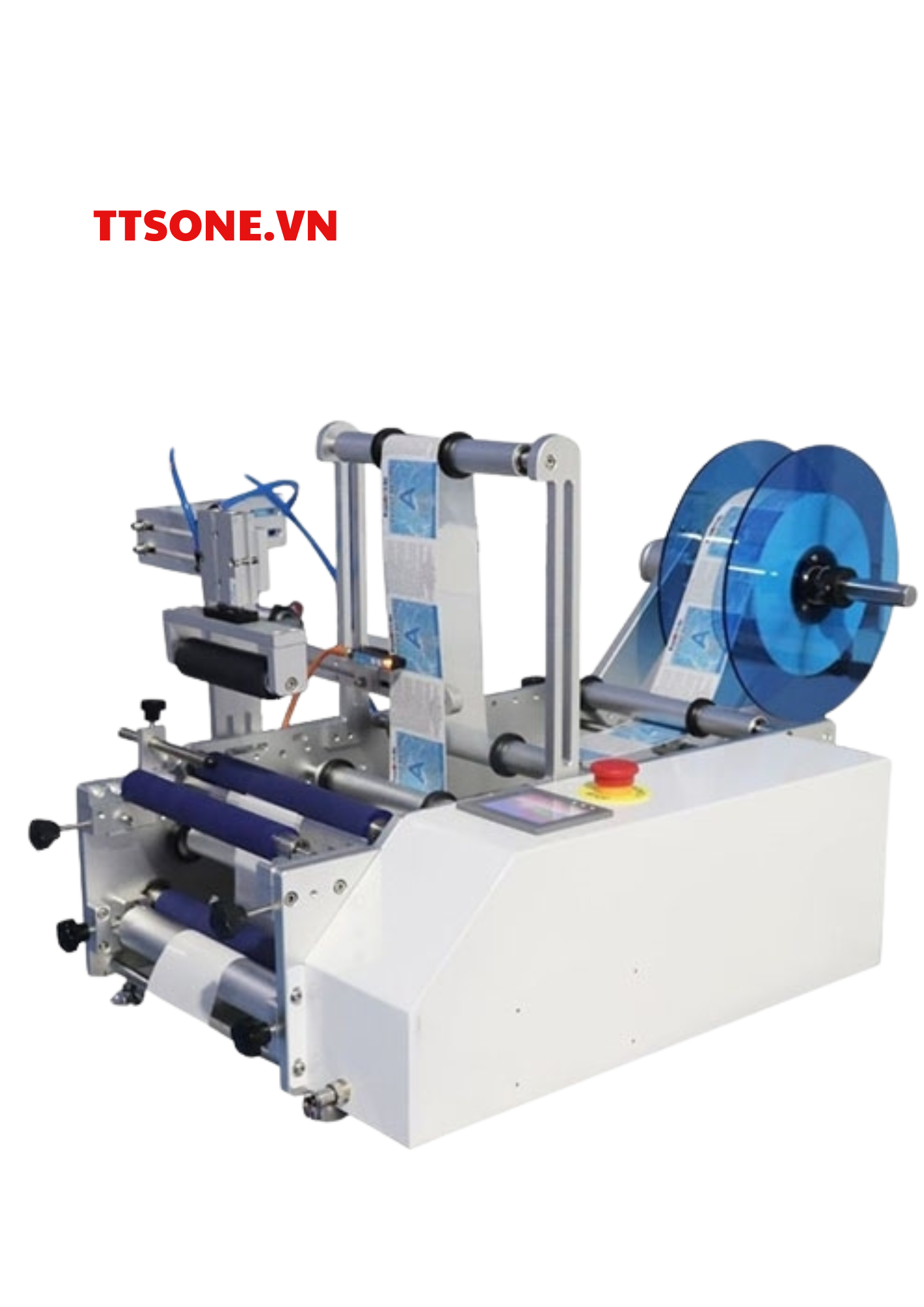 Máy dán nhãn chai bán tự động AS-C12