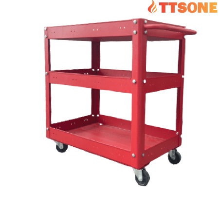 Xe đẩy 3 tầng màu đỏ FABINA