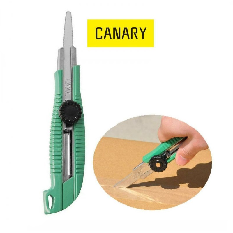 Dao trượt cắt bìa cứng thép không gỉ 250mm CANARY DC-25 - Chính Hãng