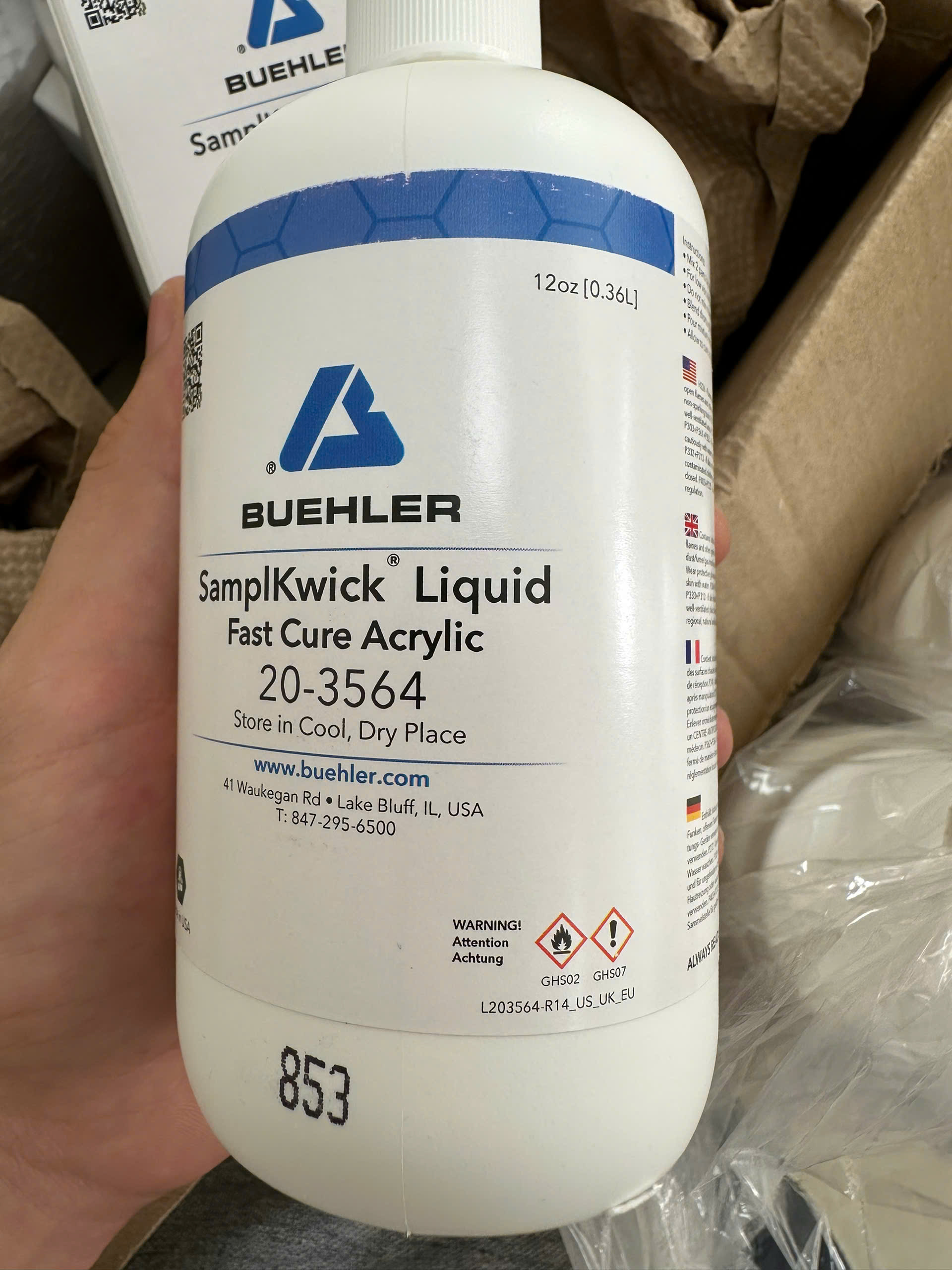 Chất làm cứng SamplKwick 0,36 lít/chai 20-3564