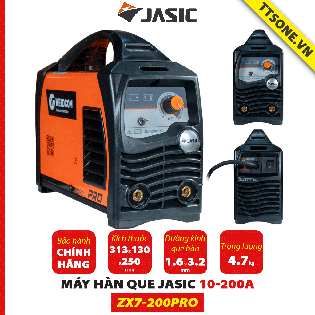 Máy hàn que ZX7-200PRO 10-200A JASIC - Chính hãng