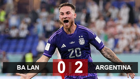 Kết quả Ba Lan 0-2 Argentina, World Cup 2022