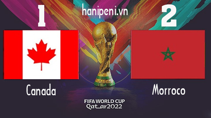 Kết quả Canada 1-2 Ma Rốc, World Cup 2022