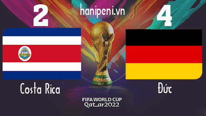 Kết quả Costa Rica 2-4 Đức, World Cup 2022