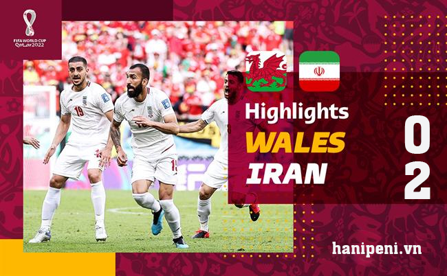 Kết quả Xứ Wales 0-2 Iran, World Cup 2022