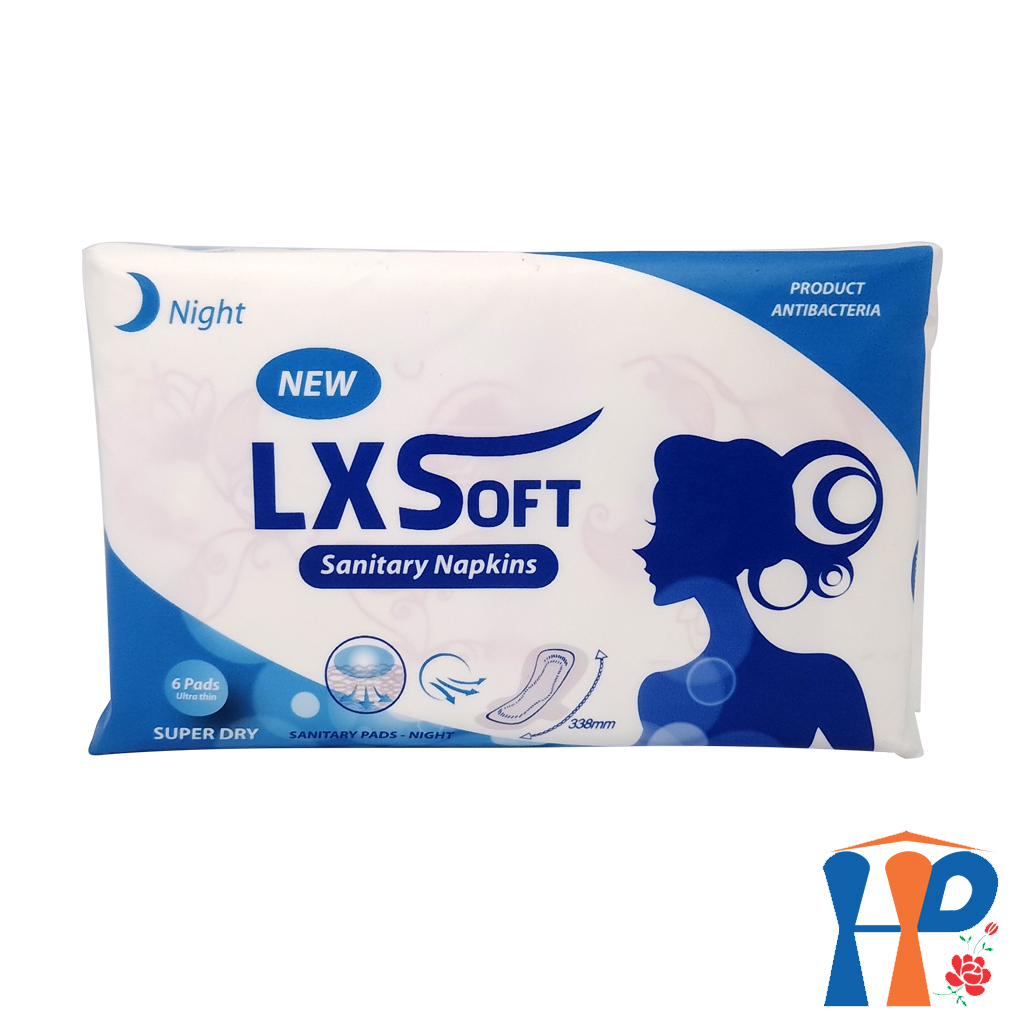 Băng Vệ Sinh LXSoft Sanitary Napkins (cao cấp không mùi, mặt bông thoáng khí, chống trào ngược)