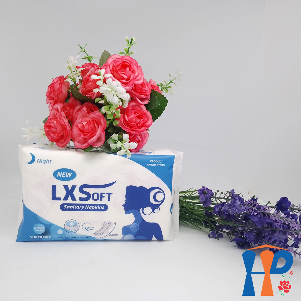 Băng Vệ Sinh LXSoft Sanitary Napkins (cao cấp không mùi, mặt bông thoáng khí, chống trào ngược)