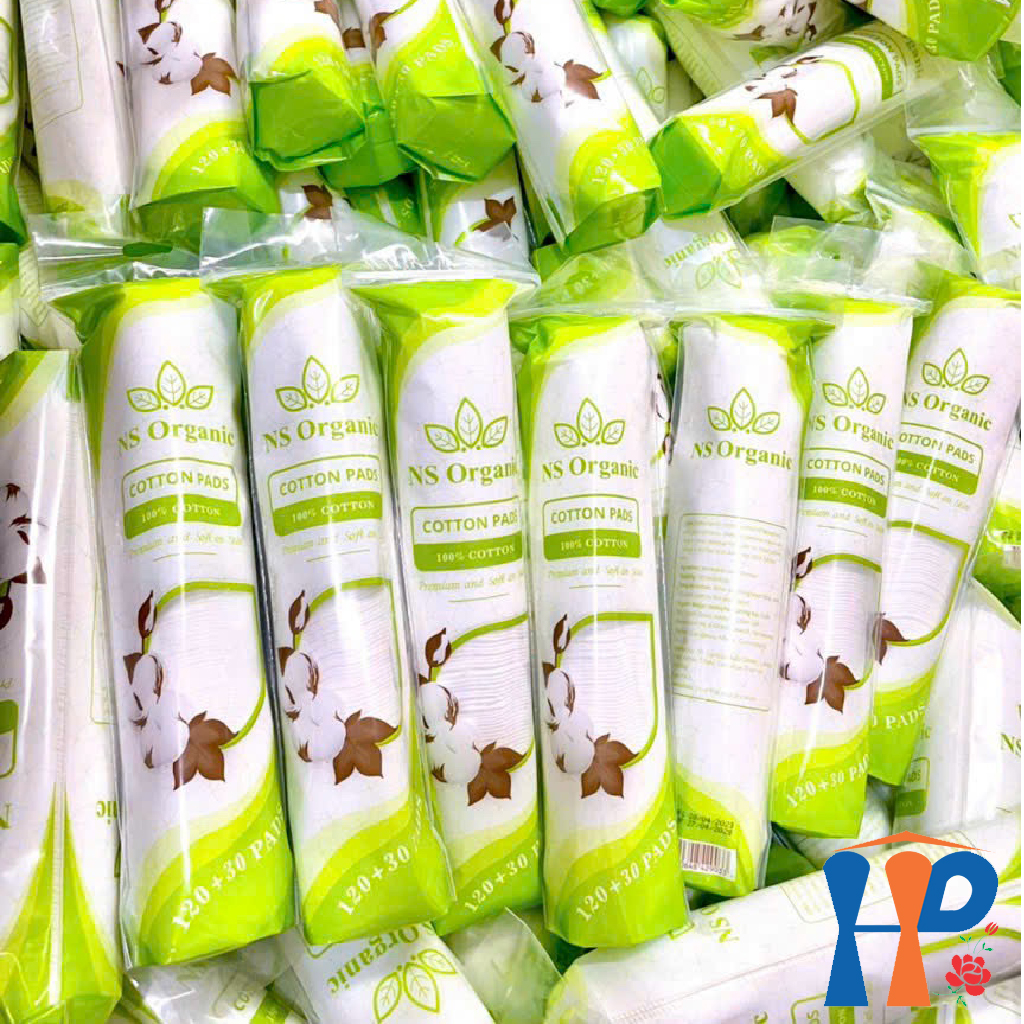 Bông tẩy trang NS Organic Premium and Soft on Skin Cotton Pads (Hà Lan)