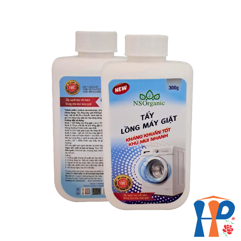 Bột Tẩy Lồng Máy Giặt NS Organic Washing Machine Drum Cleaner Powder 300g