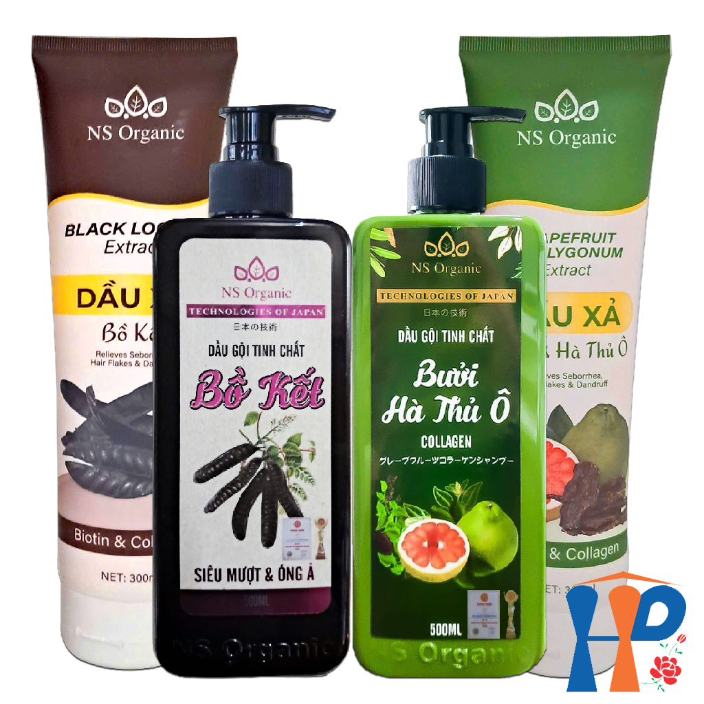Cặp Gội Xả thảo dược NS Organic Herbal Shampoo & Conditioner 800ml