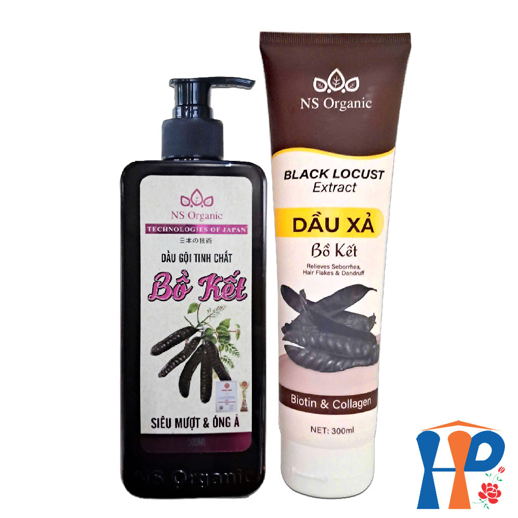 Cặp Gội Xả thảo dược NS Organic Herbal Shampoo & Conditioner 800ml