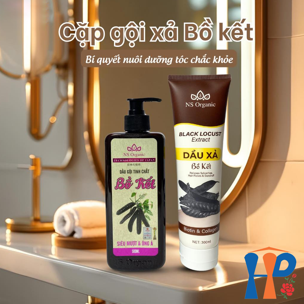 Cặp Gội Xả thảo dược NS Organic Herbal Shampoo & Conditioner 800ml