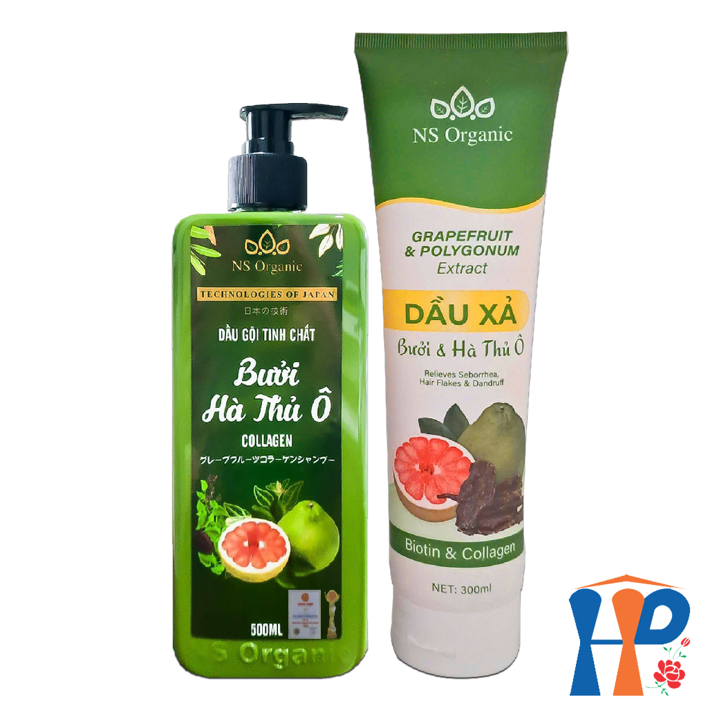 Cặp Gội Xả thảo dược NS Organic Herbal Shampoo & Conditioner 800ml