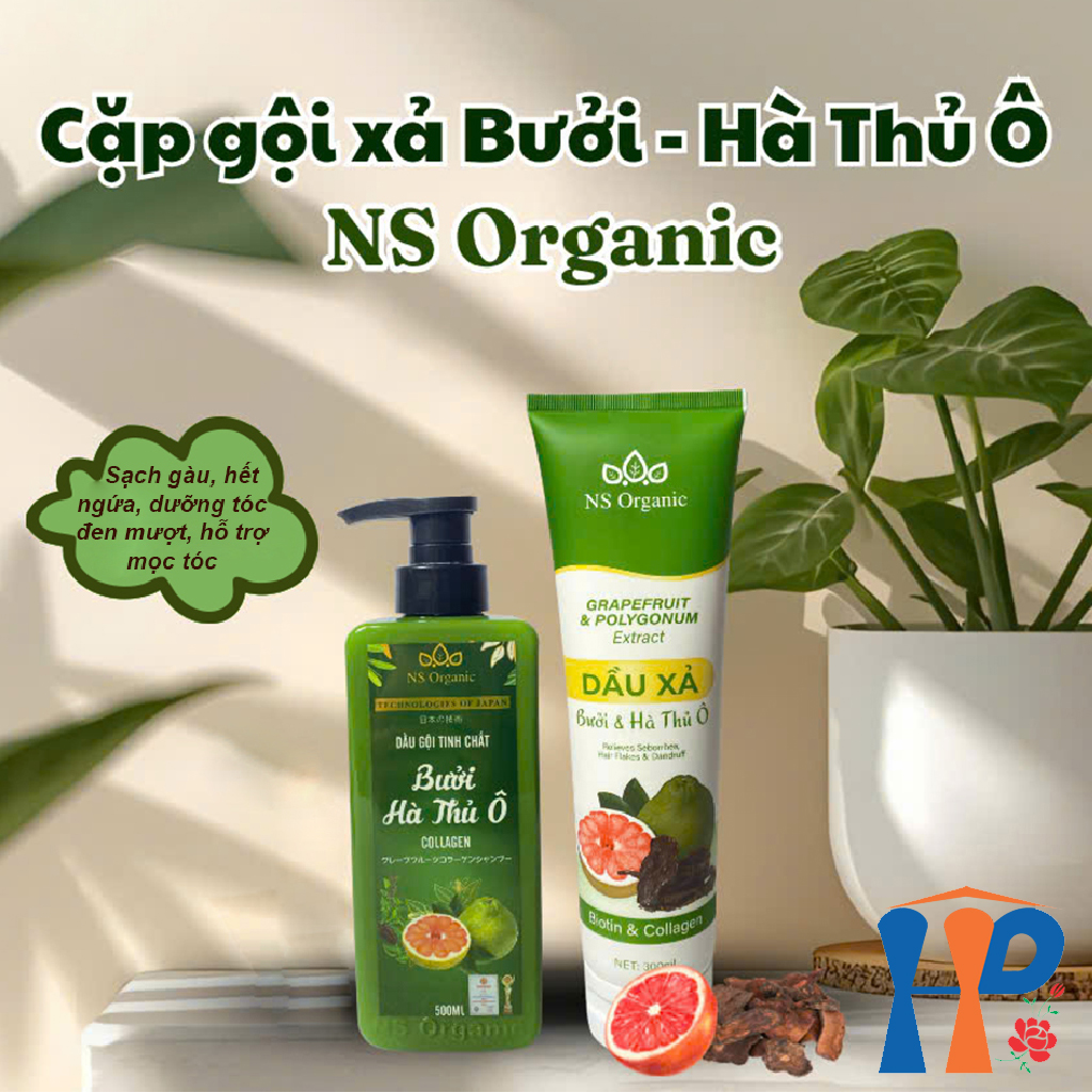 Cặp Gội Xả thảo dược NS Organic Herbal Shampoo & Conditioner 800ml