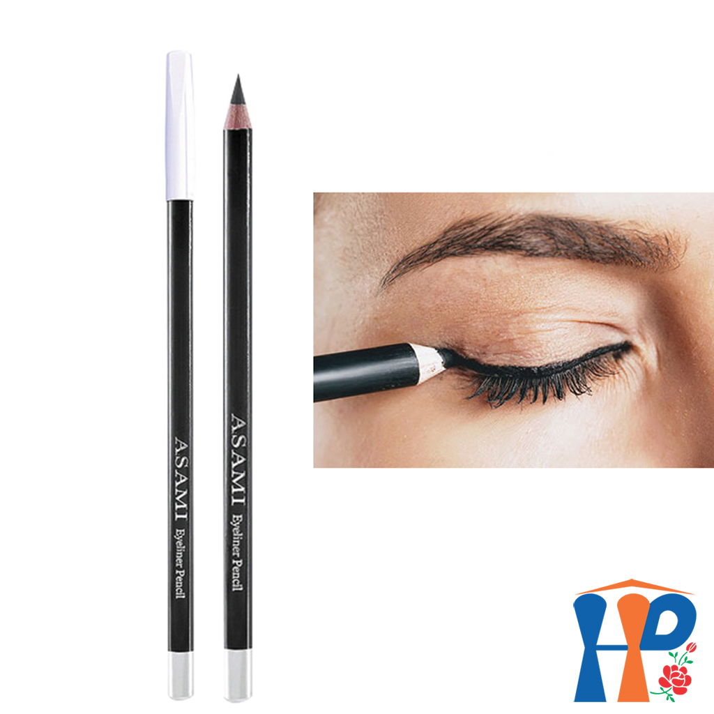 Chì mí Asami Eyeliner Pencil BK01 (nét vẽ đen mảnh mượt, không lem không trôi)