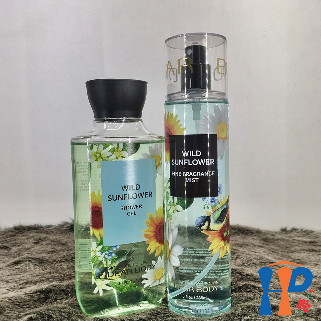 Combo Gel Tắm và Xịt Thơm Toàn Thân Nữ DEAR BODY Fine Fragance Shower Gel and Body Mist (for woman)