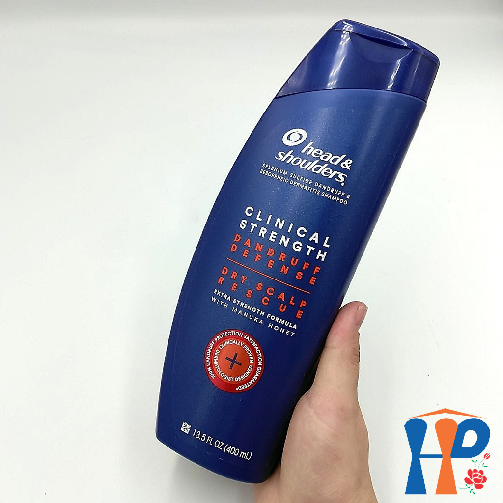 Dầu gội đặc hiệu Head & Shoulders Clinical Strength Dandruff Defense 400ml (chuyên dụng cho tóc gàu và nấm ngứa)