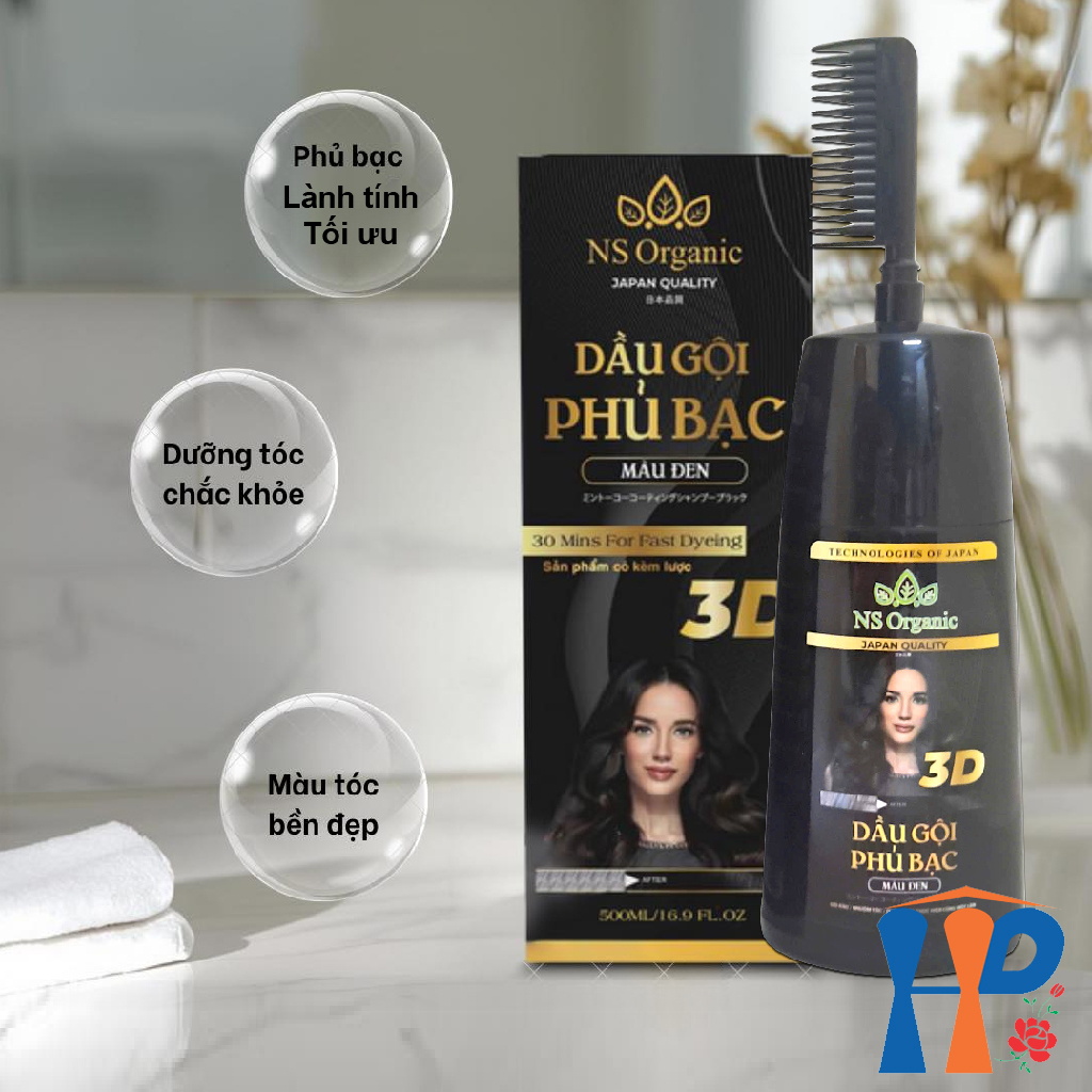 Dầu gội phủ bạc NS Organic 30 Mins For Fast Dyeing Hair Color 500ml