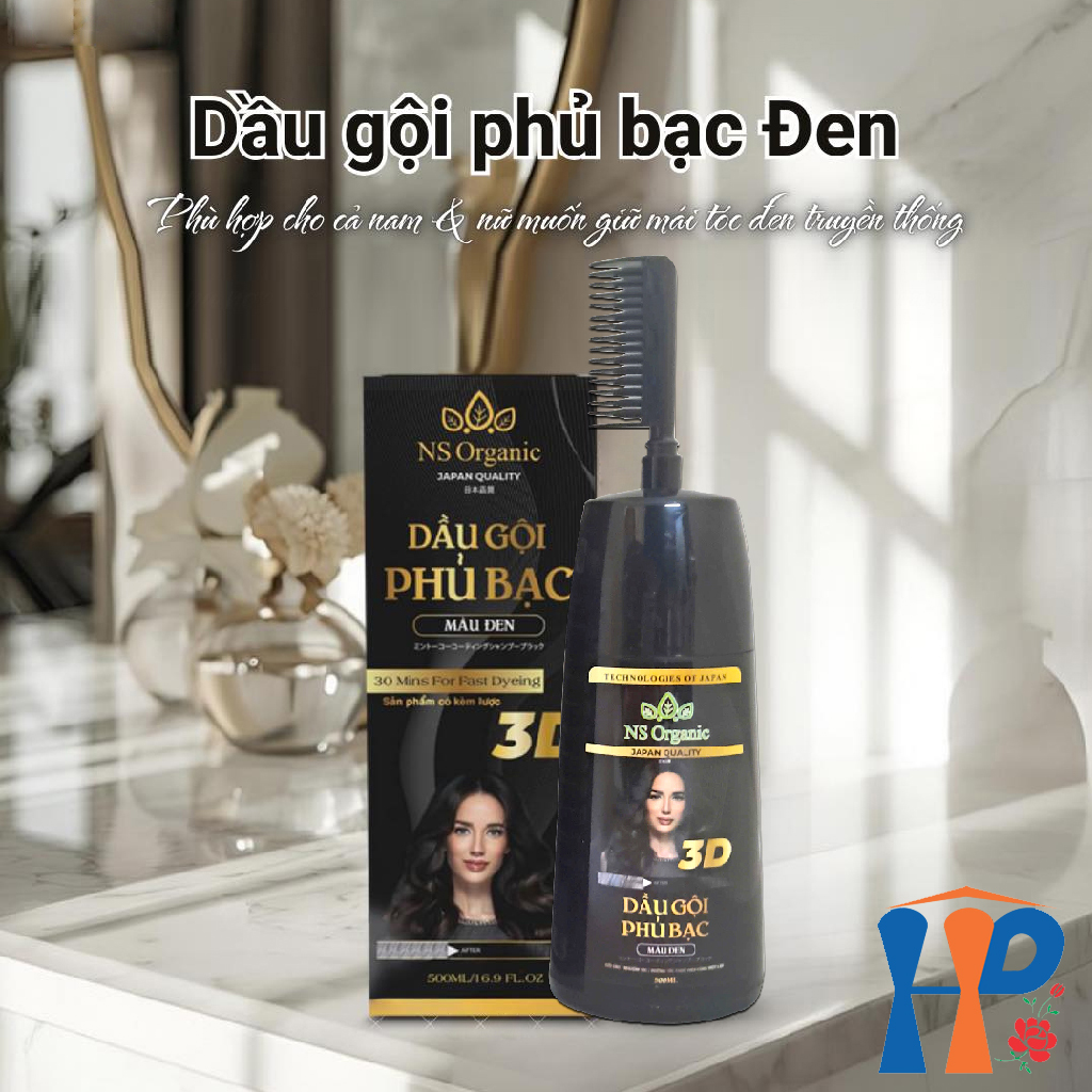 Dầu gội phủ bạc NS Organic 30 Mins For Fast Dyeing Hair Color 500ml