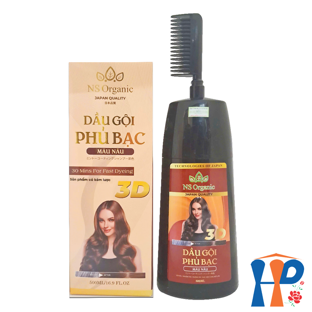 Dầu gội phủ bạc NS Organic 30 Mins For Fast Dyeing Hair Color 500ml