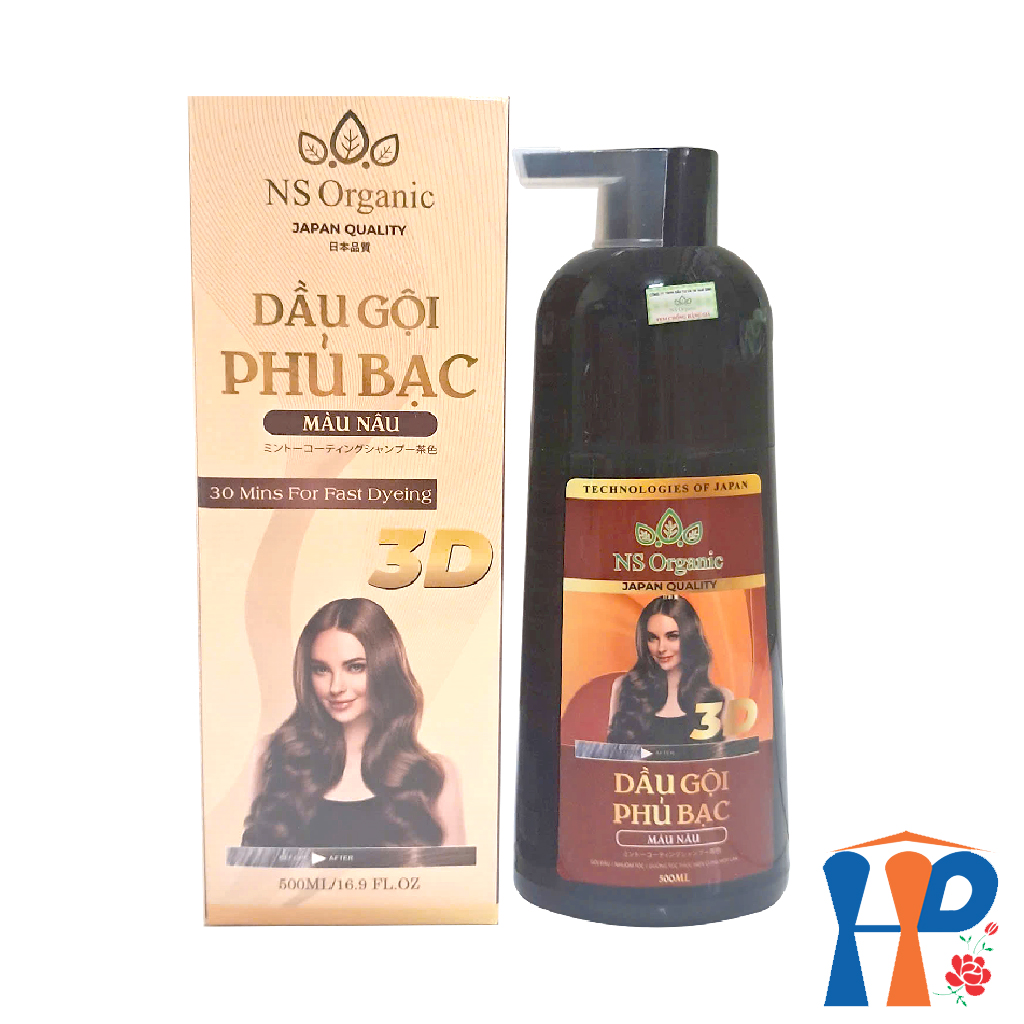 Dầu gội phủ bạc NS Organic 30 Mins For Fast Dyeing Hair Color 500ml