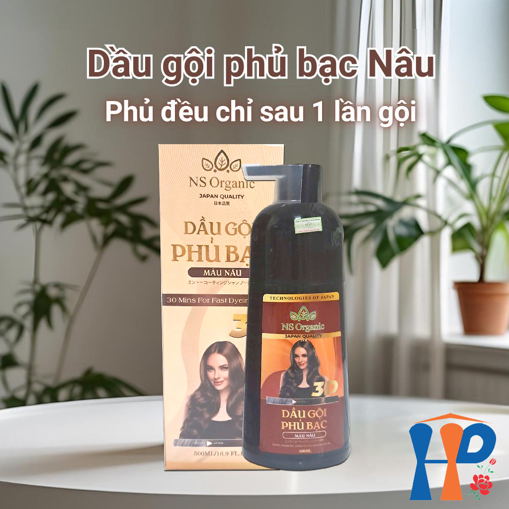 Dầu gội phủ bạc NS Organic 30 Mins For Fast Dyeing Hair Color 500ml