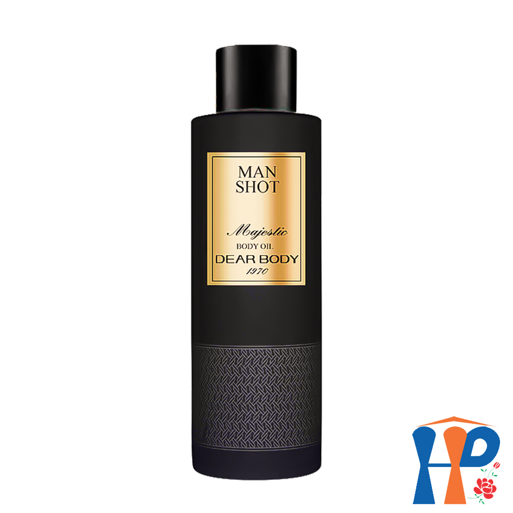 Dầu Massage Dưỡng Thể Nam Hương Nước Hoa Dear Body Majestic Body Oil 270ml (for men)