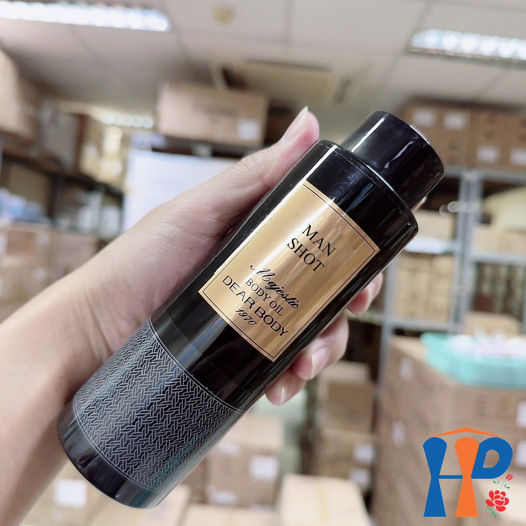 Dầu Massage Dưỡng Thể Nam Hương Nước Hoa Dear Body Majestic Body Oil 270ml (for men)