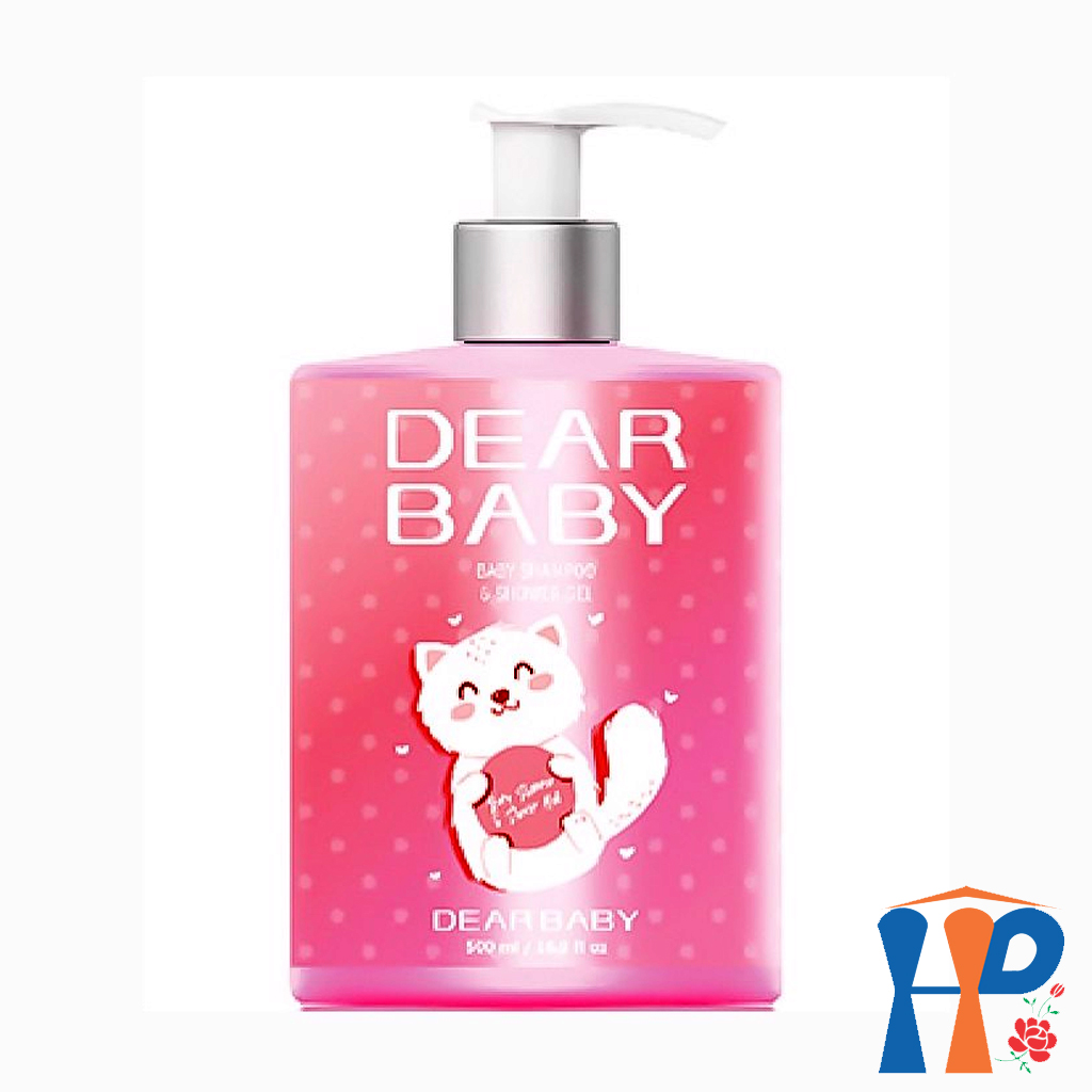 Dầu Tắm Gội Trẻ Em Dear Baby Shampoo & Shower Gel 500ml