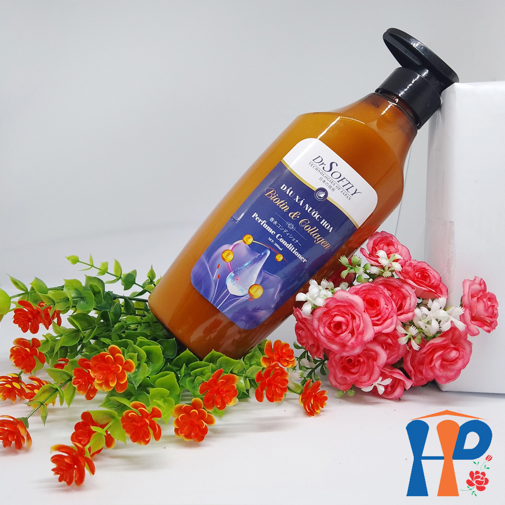 Dầu xả hương nước hoa Biotin & Collagen DrSoftly Perfume Conditioner 500ml (chăm sóc tóc bóng khỏe)