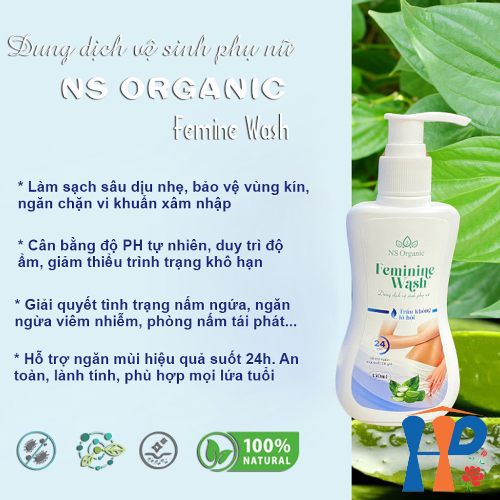 Dung dịch vệ sinh phụ nữ NS Organic Feminine Wash 150ml