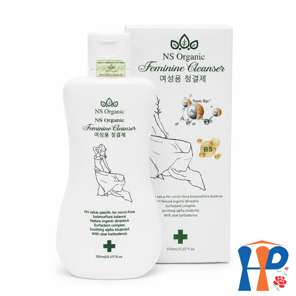 Dung dịch vệ sinh nano NS Organic Feminine Cleanser 150ml